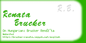 renata brucker business card